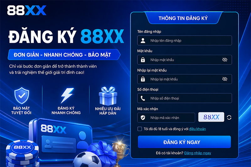 Hướng dẫn đăng ký 88XX
